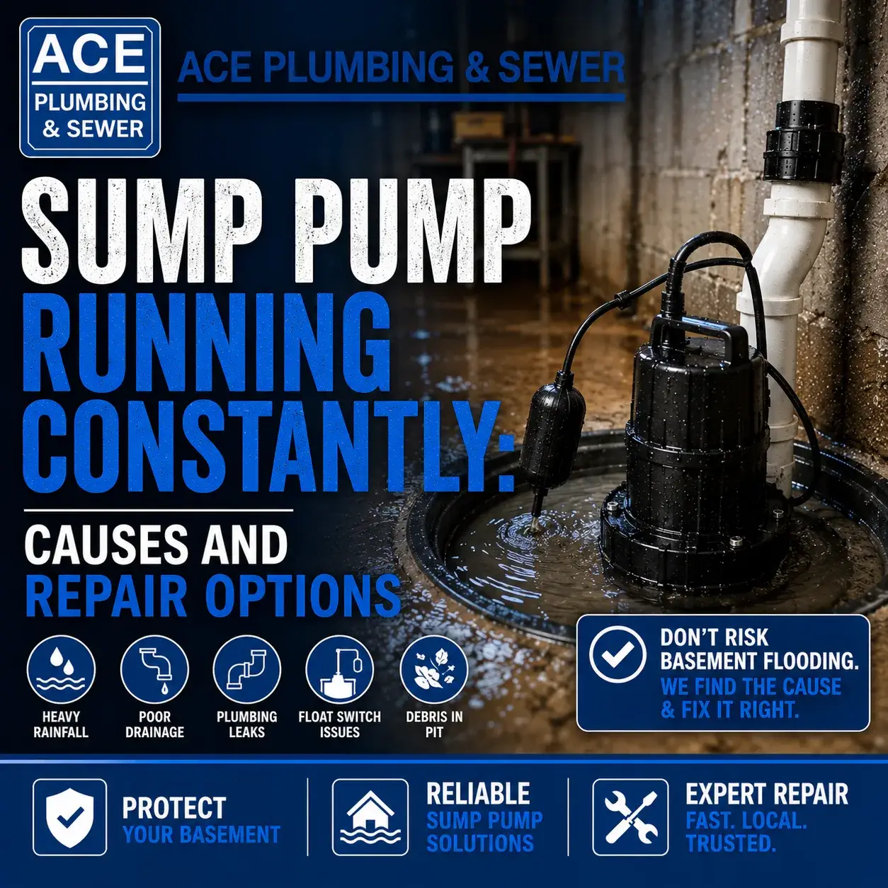 Sump Pump Running Constantly: Causes and Repair Options