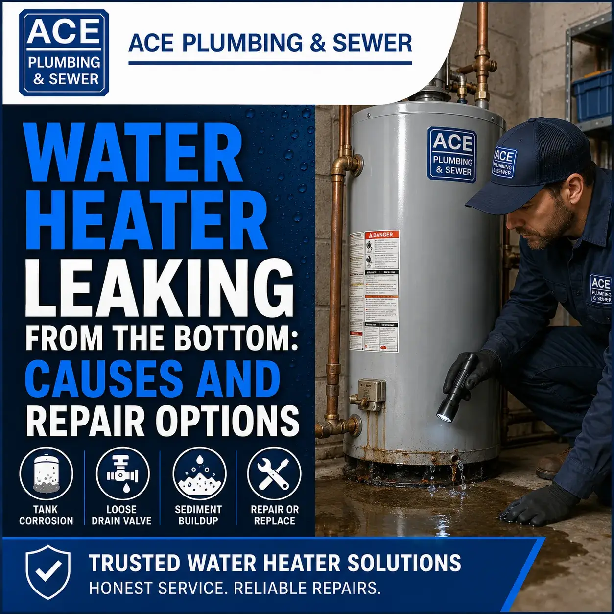 Water Heater Leaking From the Bottom: Causes and Repair Options