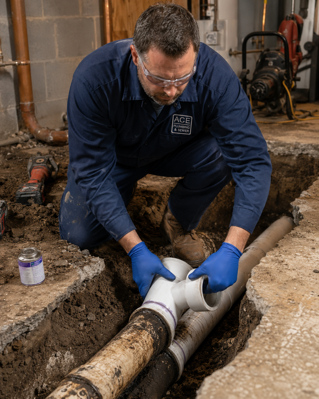 sewer line replacement
