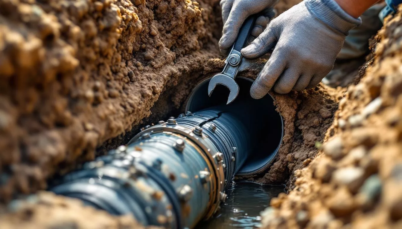 How to Repair a Cracked Sewer Pipe