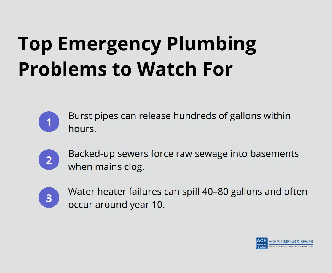 Compact list of the most common emergency plumbing issues and why they escalate fast. - Emergency plumbing Hinsdale IL