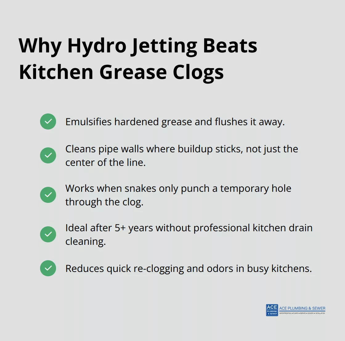 Benefits of hydro jetting for grease and soap buildup in Darien kitchens - hydro jetting for clogged drains Darien