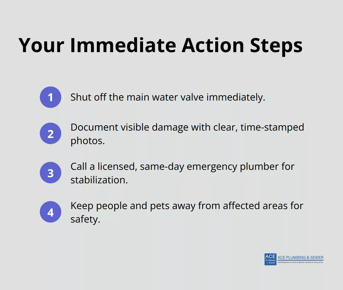 Quick action checklist for a home plumbing emergency in the U.S. - residential plumbing emergency services